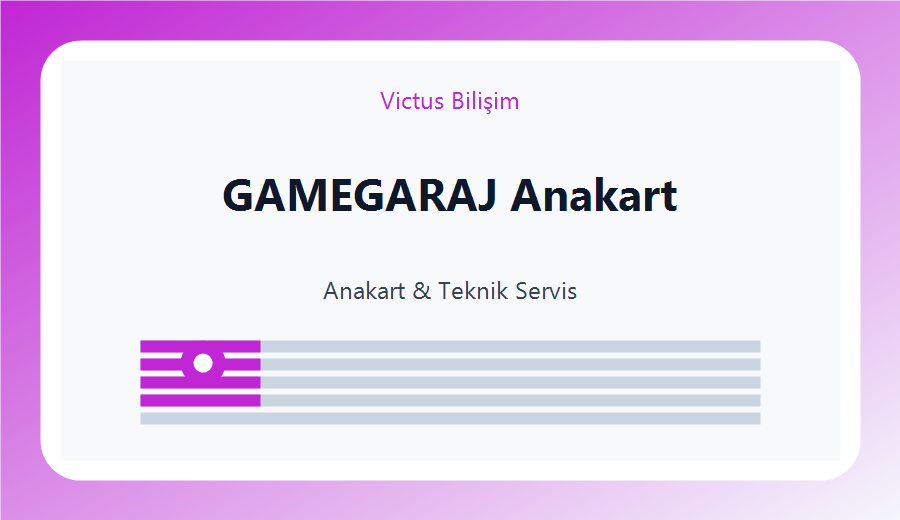 GameGaraj Anakart